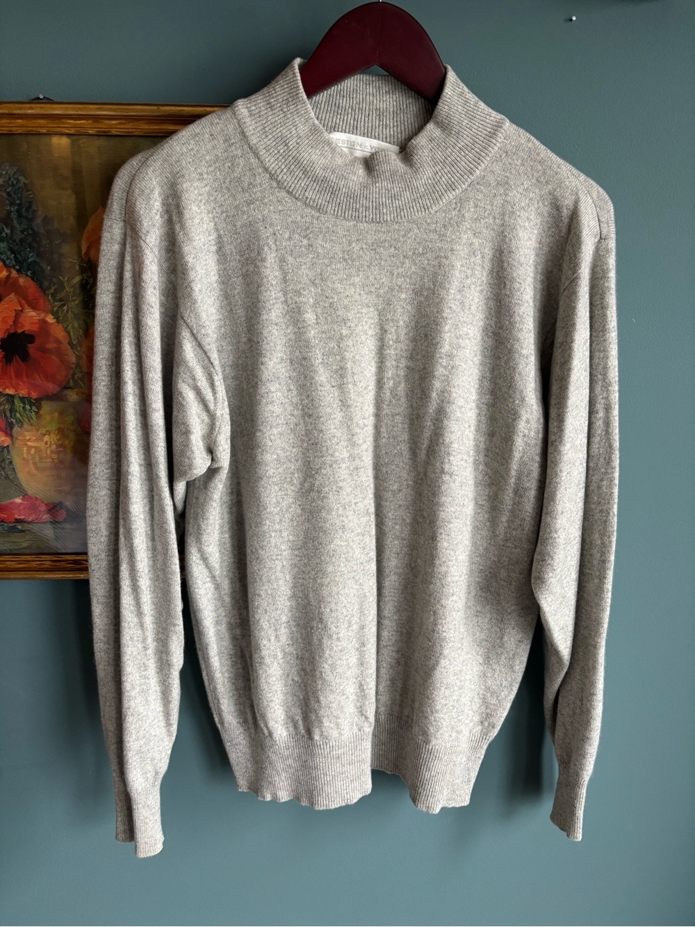 Preston & York Light Gray Cashmere Sweater